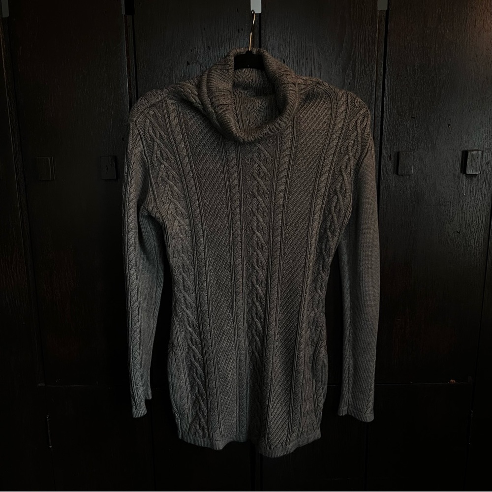 Short Gray Sweater Dress - unknown brand - Size S